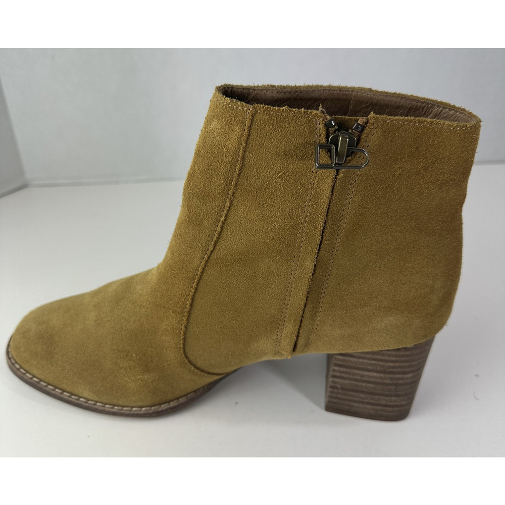 Madewell Bryce Suede Women's Heeled Ankle Boots Size 9 M4674 Chestnut Brown - Picture 5 of 16